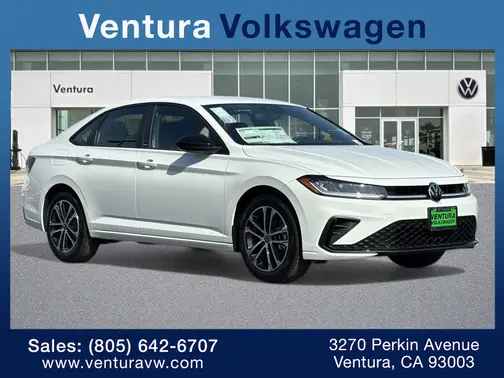 Pure White 2026 Volkswagen Jetta Sport