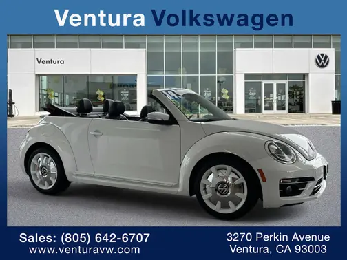 Pure White/Brown Roof 2019 Volkswagen Beetle Final Edition SEL