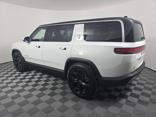 Glacier White 2024 Rivian R1S Adventure Quad Motor Large Pack