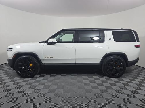 Glacier White 2024 Rivian R1S Adventure Quad Motor Large Pack