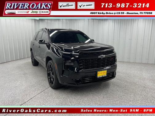 Black Metallic 2024 Chevrolet Traverse RS