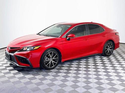Red 2021 Toyota Camry SE
