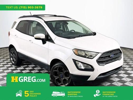 White Platinum Tri-Coat Metallic 2018 Ford EcoSport SES