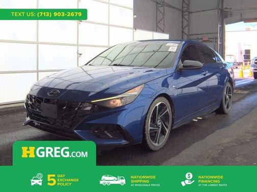 Intense Blue 2021 Hyundai ELANTRA N Line