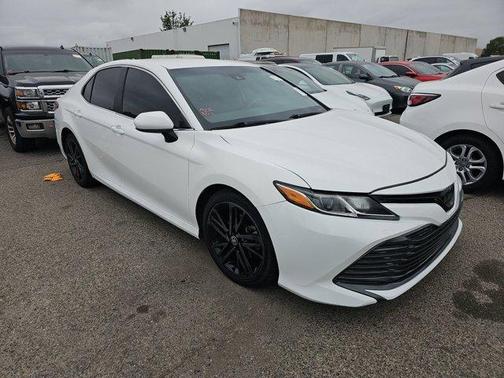 Super White 2019 Toyota Camry LE