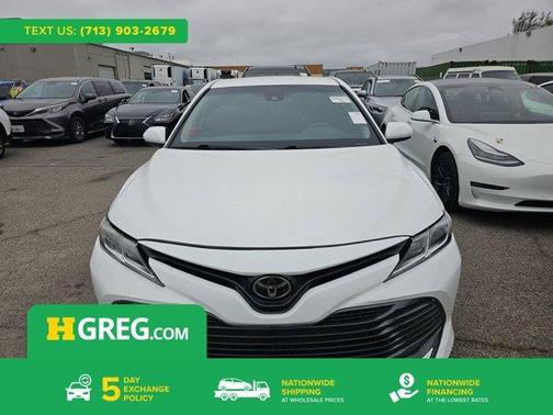 Super White 2019 Toyota Camry LE