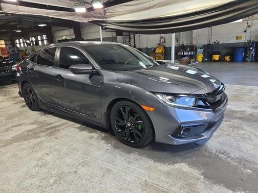 Modern Steel Metallic 2021 Honda Civic Sport