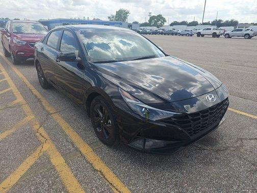 Onyx Black 2023 Hyundai ELANTRA HEV Blue
