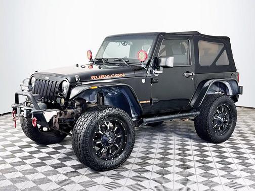 Black 2010 Jeep Wrangler Rubicon