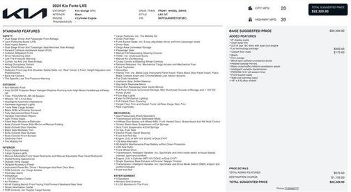 2024 Kia Forte LXS