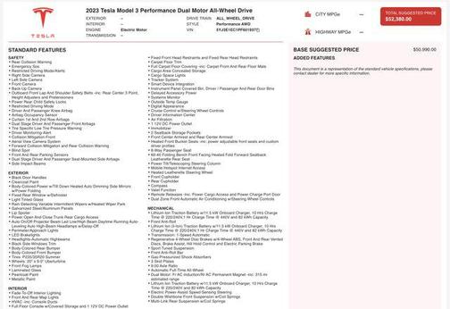 2023 Tesla Model 3 Performance