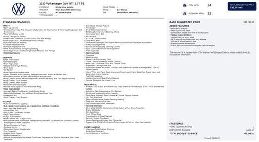 2020 Volkswagen Golf 1.4T TSI