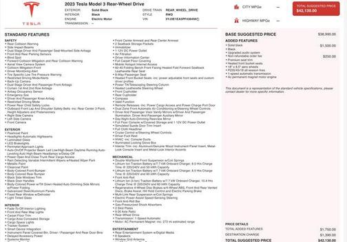 2023 Tesla Model 3 Standard Range