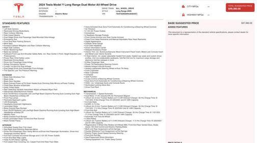 2024 Tesla Model Y Long Range Dual Motor All-Wheel Drive