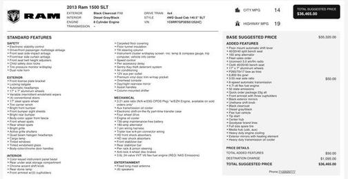2013 RAM 1500 SLT