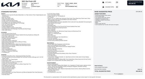 2021 Kia Forte LXS