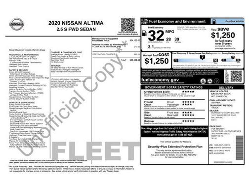 2020 Nissan Altima S FWD
