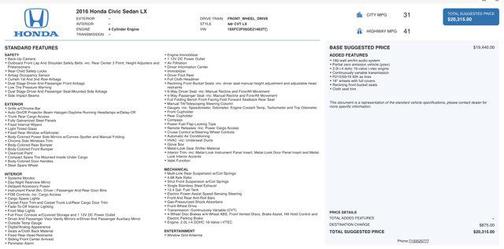 2016 Honda Civic LX