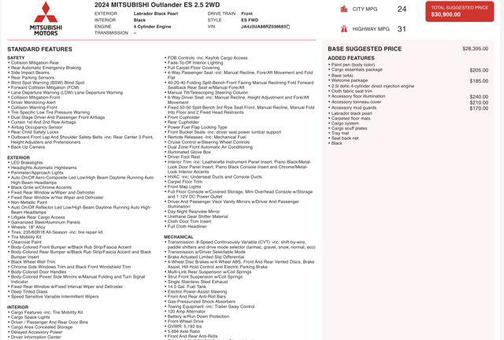 2024 Mitsubishi Outlander ES 2.5 2WD