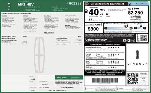 2018 Lincoln MKZ Hybrid Reserve