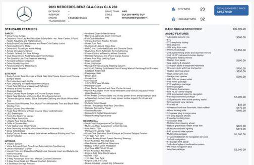 2023 Mercedes-Benz GLA 250 4MATIC