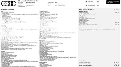 2016 Audi Q3 2.0T Premium Plus