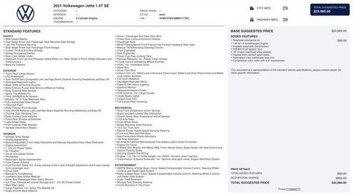 2021 Volkswagen Jetta 1.4T SE