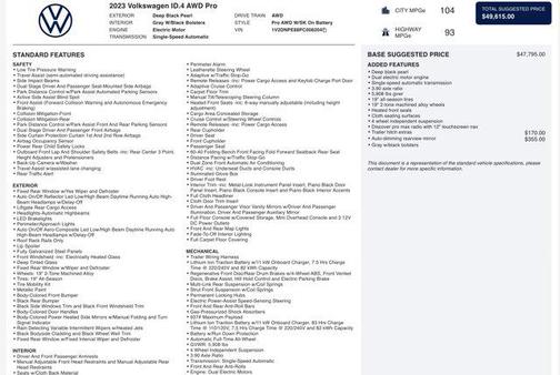 2023 Volkswagen ID.4 AWD Pro