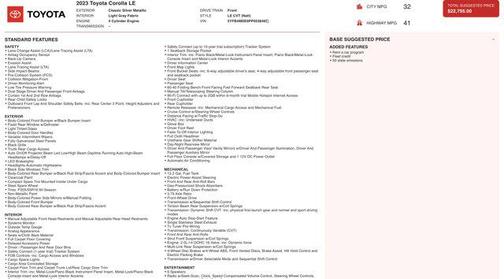 2023 Toyota Corolla LE