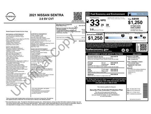 2021 Nissan Sentra SV