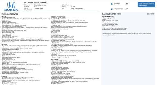 2023 Honda Accord EX 1.5T