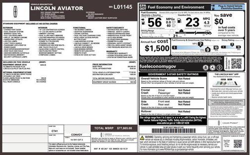 2021 Lincoln Aviator Black Label Grand Touring AWD