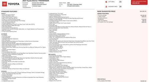 2024 Toyota Sienna XLE