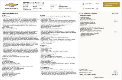2019 Chevrolet Traverse LS