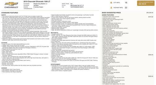 2019 Chevrolet Silverado 1500 LT