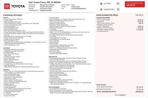 2021 Toyota Camry XSE