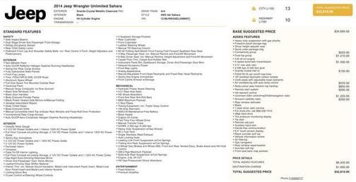 2014 Jeep Wrangler Unlimited Sahara