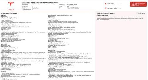 2022 Tesla Model S Dual Motor All-Wheel Drive