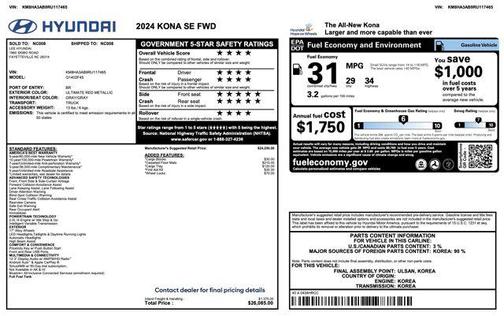 2024 Hyundai KONA SE