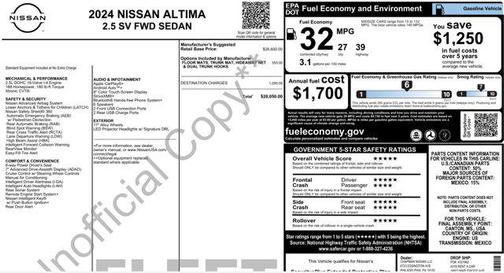 2024 Nissan Altima 2.5 SV