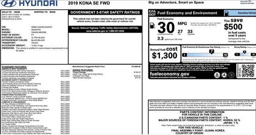 2019 Hyundai KONA SE