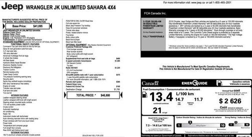 2018 Jeep Wrangler JK Unlimited Sahara