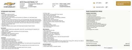 2016 Chevrolet Malibu 1LT