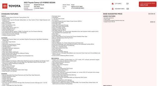 2023 Toyota Camry LE