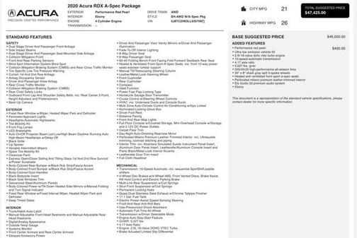 2020 Acura RDX A-Spec
