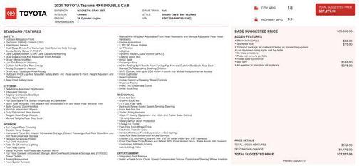 2021 Toyota Tacoma TRD Sport