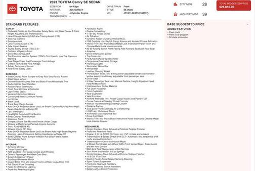 2023 Toyota Camry SE