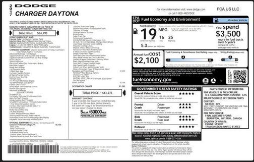 2017 Dodge Charger Daytona 340 RWD