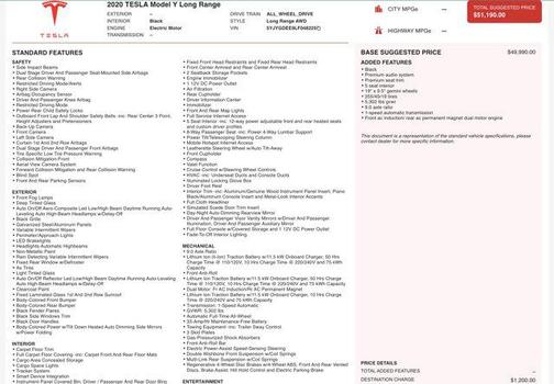 2020 Tesla Model Y Long Range Dual Motor All-Wheel Drive