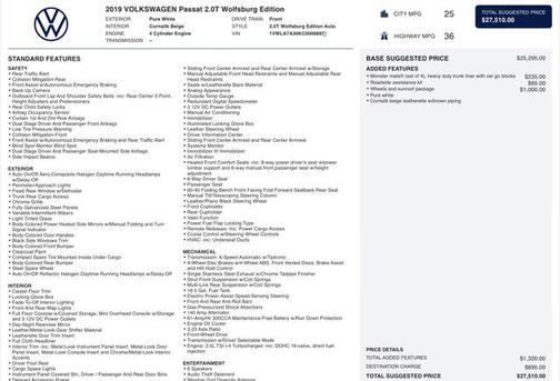 2019 Volkswagen Passat 2.0T Wolfsburg Edition